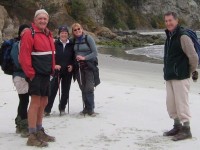 Canoe Beach group. Pat, Peter, Tash, Leoni, Lex