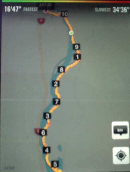 GPS of River Track walk