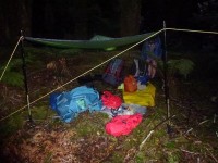 The bivvy camp (Judy pic and caption)