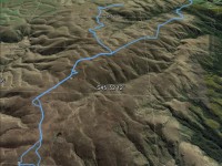 Horsehoof Station to maungatua peak. GPS of route, courtesy Ken. (Ken pic and caption)