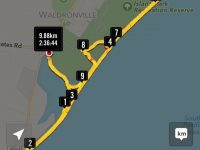 Waldronville Beach route map.