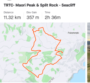 Pam Split Rock tramp map