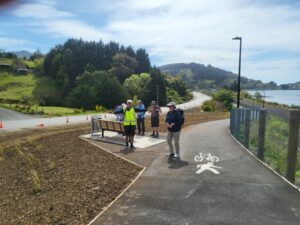 18 Oct Hikers Maia to Port Chalmers new cyle track Mike