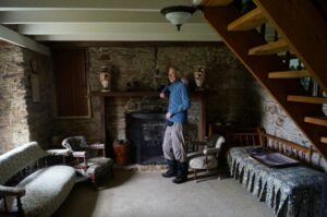 Ross Pretending He's Lord Of The Manor. Caption And Photo John