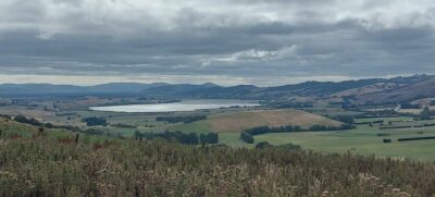 View Of Lake Waihola From The Whale Fossil Area. Caption And Photo Helen