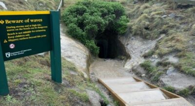 Entrance To The Tunnel At Tunnel Beach Addrienne