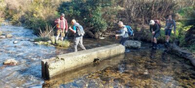 14 Aug Whare Flat Trampers Silverstream Crossing X 2. Caption & Photo Helen.