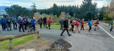 The Start Crossing Three Mile Hill Road. Caption And Photo Helen