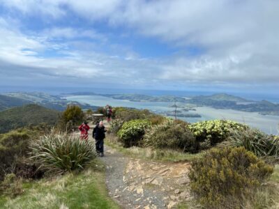 9 Oct Grahams Bush Trampers Storm Clouds Over Otago Harbour. Pam