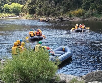 Getting Ready To Run The Rapids. Caption And Photo Phil