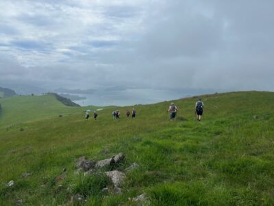 4 Dec Cleghorn Street Hikers Sea Fog Rolling In Over Harbour . Photo & Caption Pam