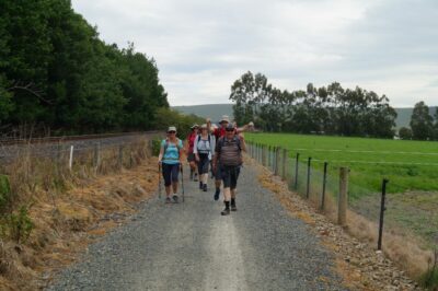 4 December Waihola Trampers Dave Being A Puppet Swing Those Arms....photo & Caption John