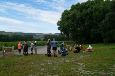 4 December Waihola Trampers Morning Tea Stop. Photo & Caption John