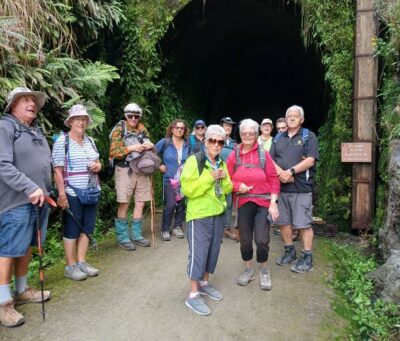 1 Hikers At Entrance Of Mt Stuart Tunnel Caption And Photo Sue