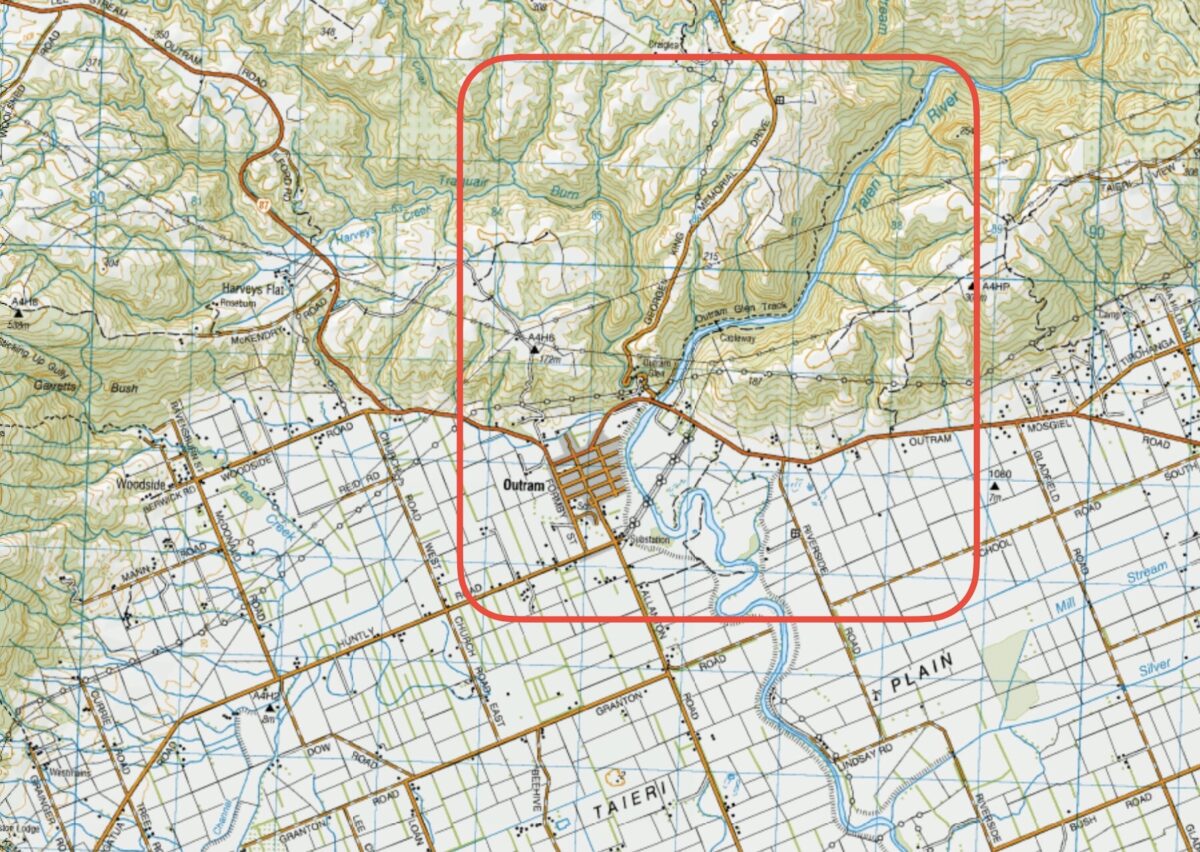 Maps – Outram, Allanton, Floodbanks, Lee Stream, Scorgies Farm – Taieri ...