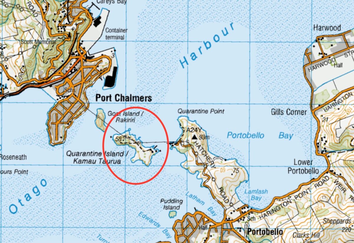 Quarantine Map Maps – Quarantine Island – Taieri Recreational Tramping Club