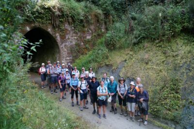 Trampers At Tunnel Exit, Including John. Caption And Photo John