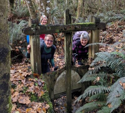 21 May Craiglowen Falls Trampers Old Water Race Control Gate. Photo & Caption Sarah
