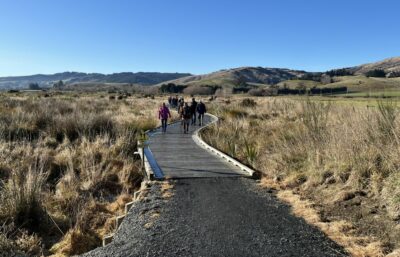 2 july waihola combined icy walkway photo & caption sandra