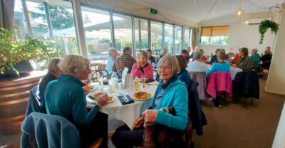 2 july waihola combined lunch in the conservatory. photo helen