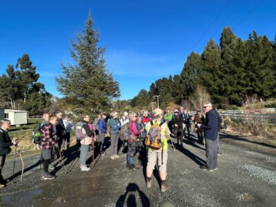3 sep fairfield to mosgiel briefing before we set off. photo & caption jenni