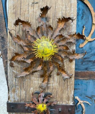 Flower of the sun to ward off evil and witches at the blacksmiths