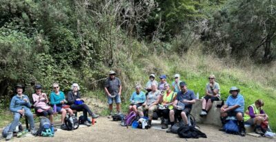 Lunch at the tunnel entrance caption and photo jenni