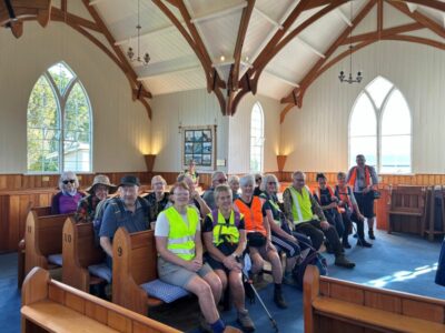29 apr macandrew bay hikers a rare opportunity. photo & caption jenni