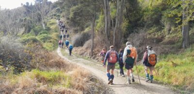 10.39 am up the only hill on the duck point road, to cross the railway at the top. caption and photo jane