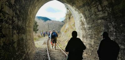 10.57 am through duck point tunnel into sunny warm parera caption and photo jane