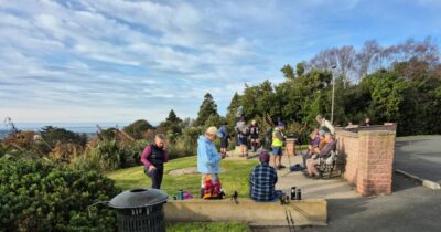 20 may town belt hikers morning tea. photo &amp; caption helen