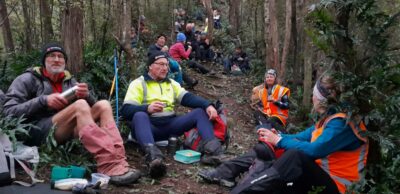 20260715 10.17 am. morning tea relaxing amongst the kanuka on leishmans ridge track 10.17 am (1)