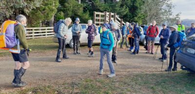 20260722 101946 10.19 am Ready to set off at the Lawsons Farm driveway carpark. Jane
