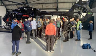 Watching Doug Fletts explanation of helicopter workings Shirley