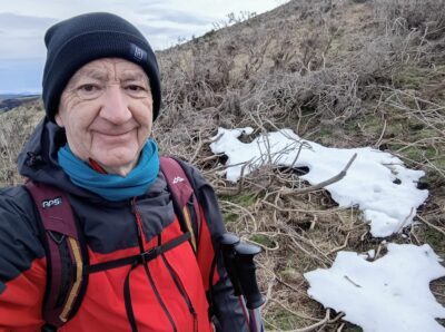Reached the snowline. Caption and photo Ross