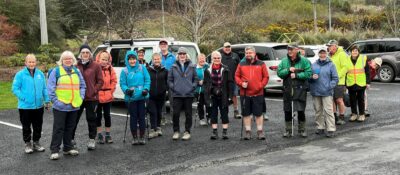 Sunnyvale…..but no sun. Alternative start to hike Sandra Lawn