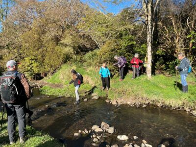 Crossing Water of the Leith Caption and photo Sandra